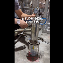 无锡双瑞—有机染料中间体压滤干燥试验